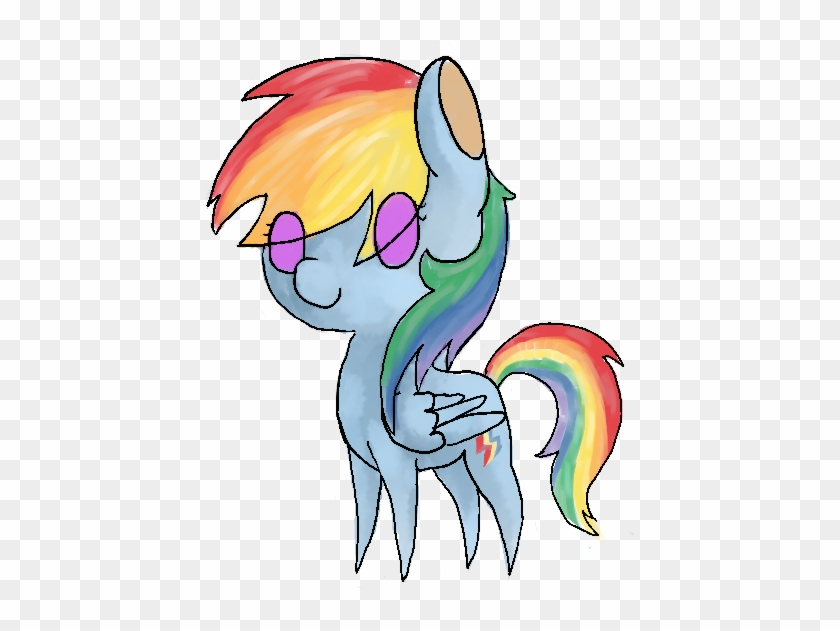 Chibi Rainbow Dash By Psychotwi - Cartoon #857987