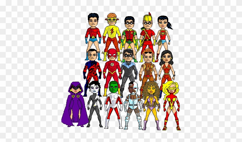 Aqualad Kidflash Robin Speedy Wondergirl Devenu Adulte - X Men Villains #857988