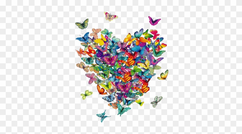Mariposas Animadas A Color Imagui - Butterfly Heart #857995