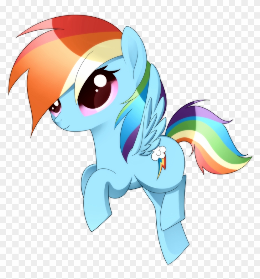 Fanmade Little Rainbow Dash - Drawing Chibi Rainbow Dash #858029