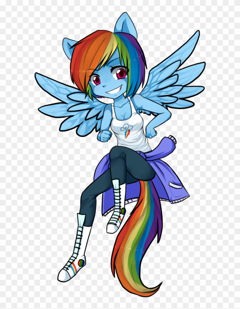 Human Chibi Rainbow Dash - Rainbow Dash #858046