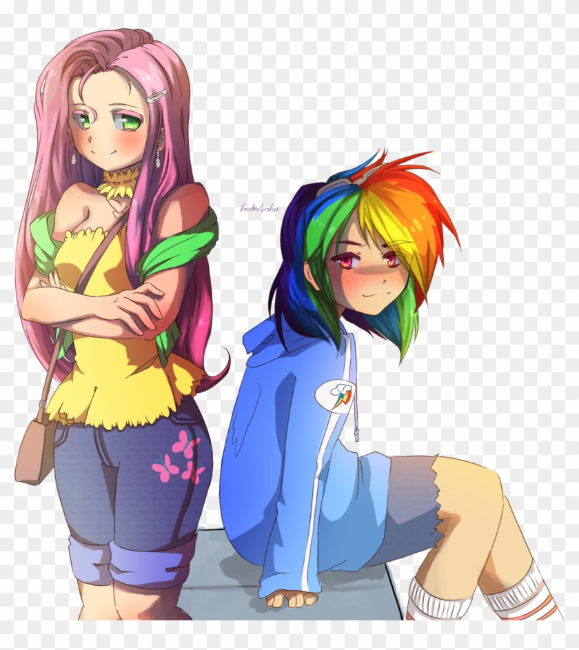 rainbow dash und twilight sparkle human