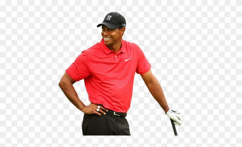 Tiger Woods Clipart Png - Tiger Woods Red Shirt #858092