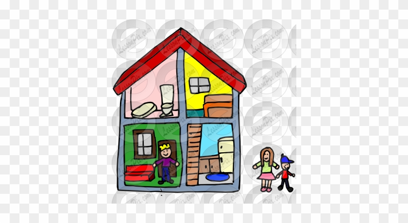 Dollhouse Catch Clipart - Cartoon #858100