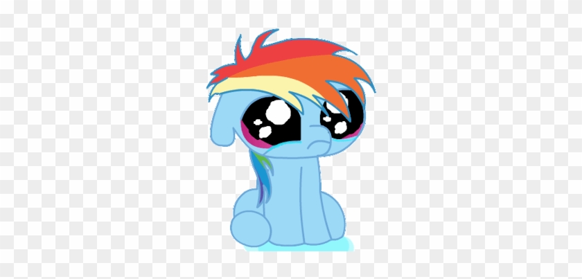 Every Tiem Ppl Skip Over My Follow Button Rainbowdash - Crying Rainbow Dash Gif #858104