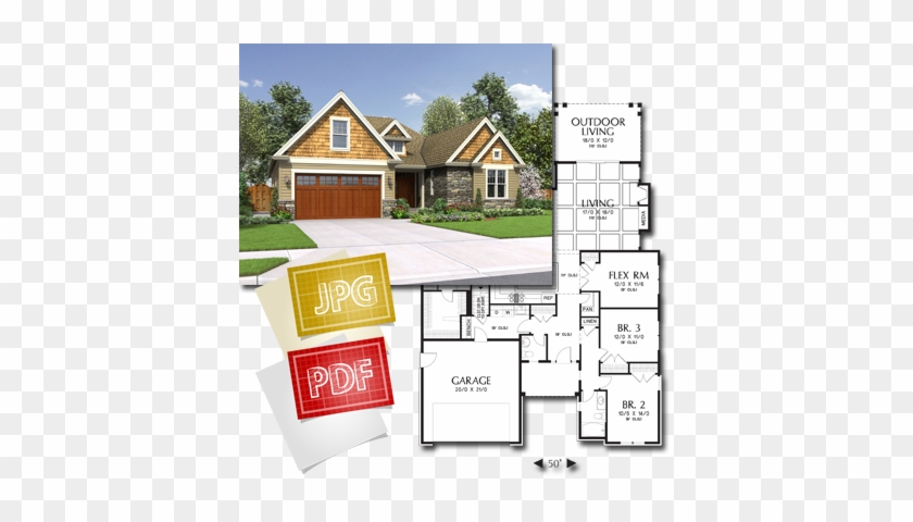 High Resolution Graphic Files - House Plan Flyers #858174