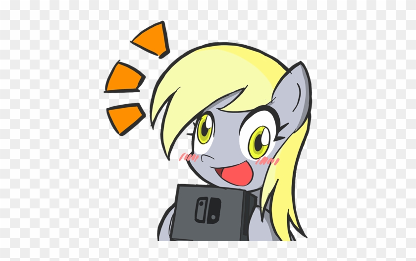 Rvceric, Blushing, Cute, Derpy Hooves, Female, Mare, - My Little Pony Nintendo Switch #858198