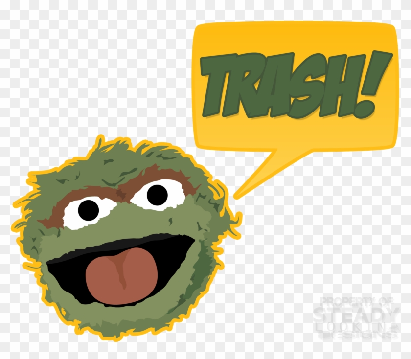 Sesame Street Cookie Monster Clipart - Oscar The Grouch Vector #858260