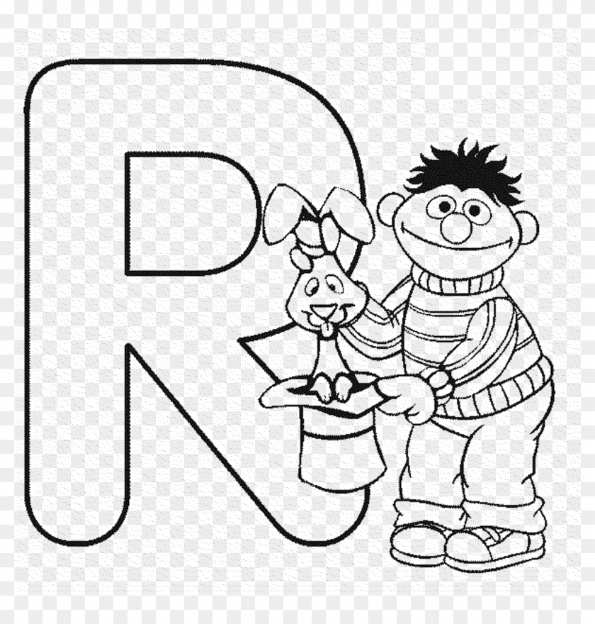 Sesame Street Clipart Alphabet - Sesame Street Letter Coloring Pages #858283