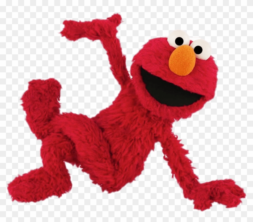Sesame Street Elmo Sitting - Elmo And Cookie Monster Png #858332