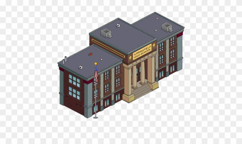 Springfield High School Rough - Springfield High School The Simpsons #858361