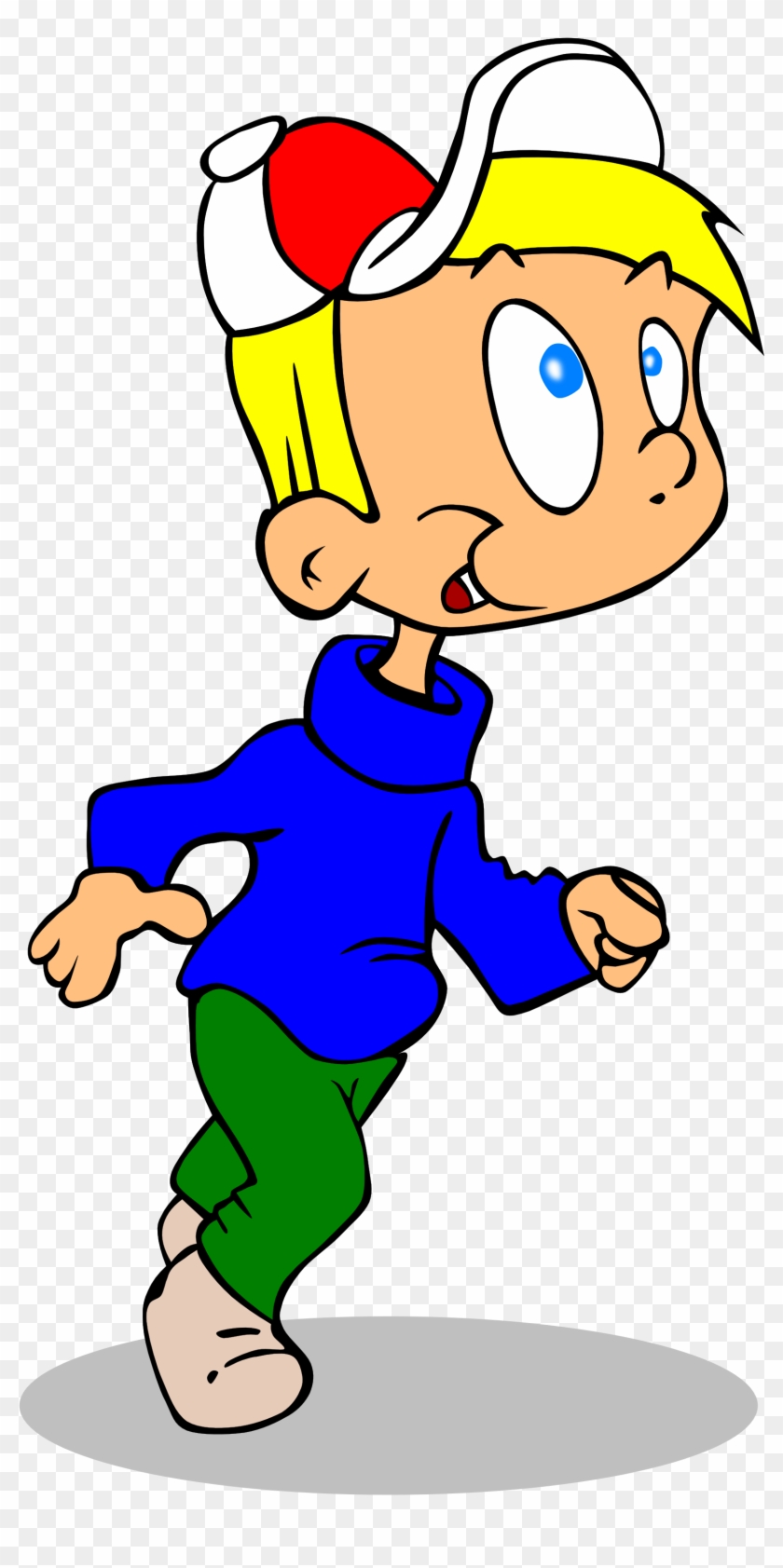 Mercy - Clipart - Cartoon Boy Running Png - Free Transparent PNG Clipart  Images Download