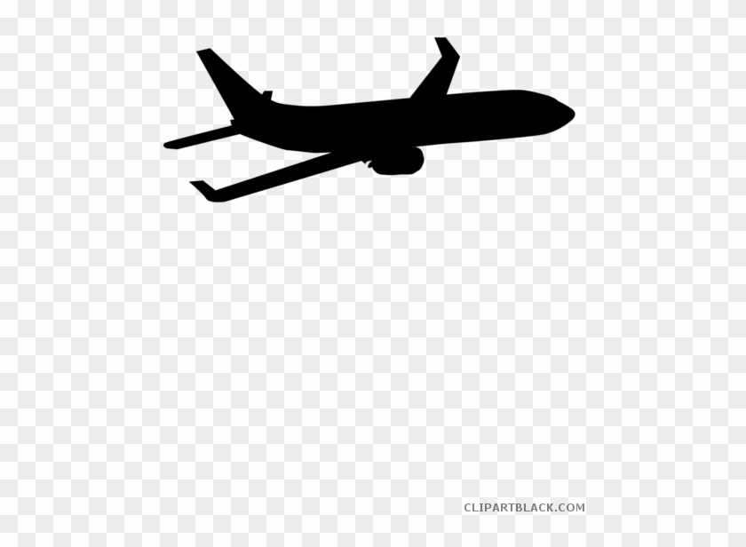 Aircraft Silhouette Transportation Free Black White - Shuttle Service #858463