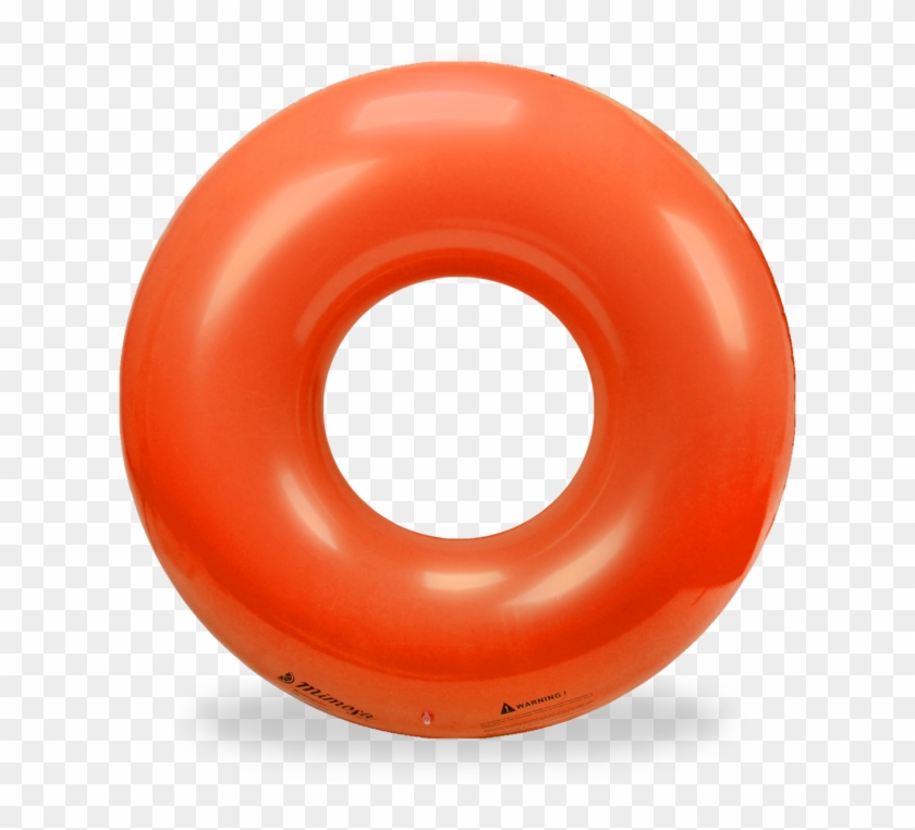 Orange Round Tube Pool Float By Mimosa Inc - Inflatable #858602