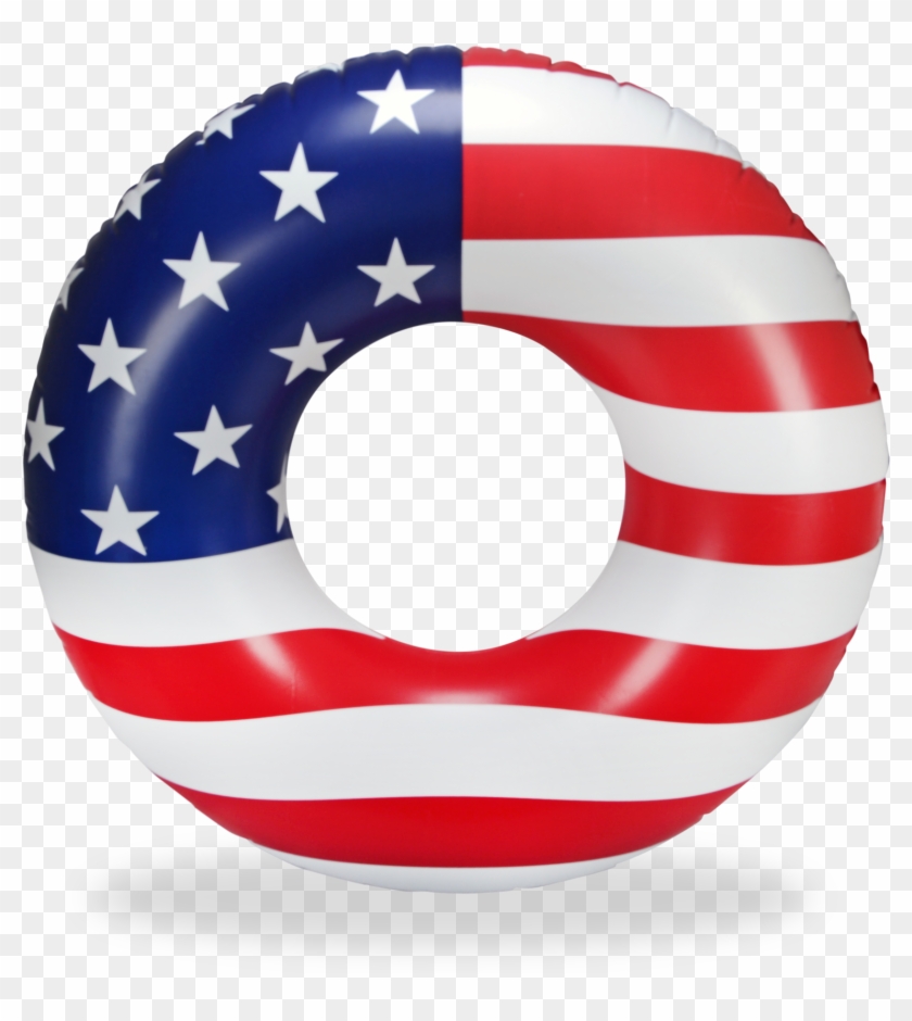 American Flag Round Tube Pool Float - American Flag Pool Float #858622