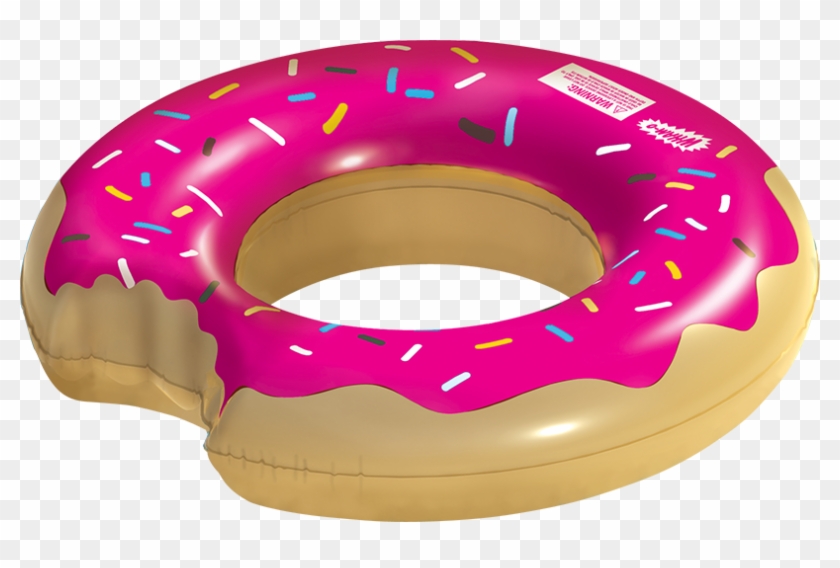 Pool Clipart Pool Raft - Strawberry Doughnut Inflatable Pool Float By Wham-o #858646