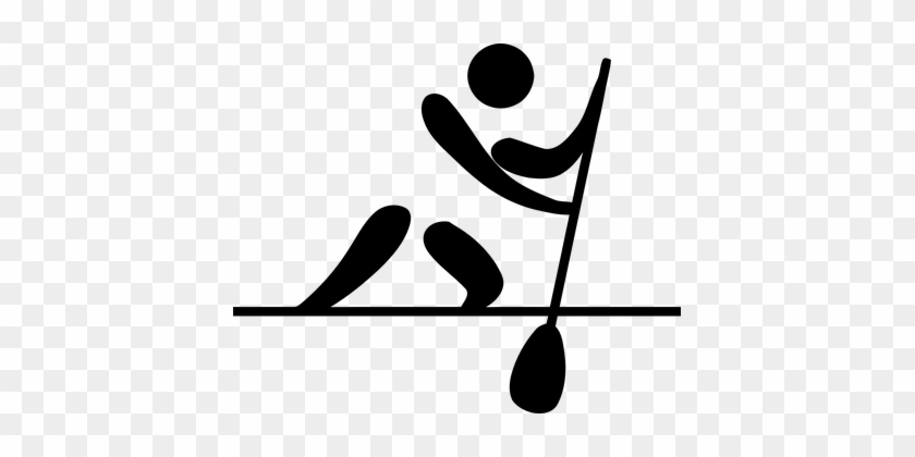 Canoe, Paddling, Canoeing, Symbol, Sport - Canoe Sprint Olympics Logo #858652