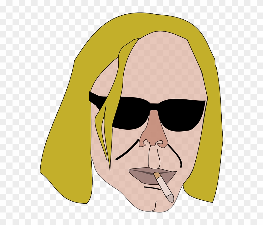 Man, Smoker, Sunglasses, Cool, Male - Clip Art #858679