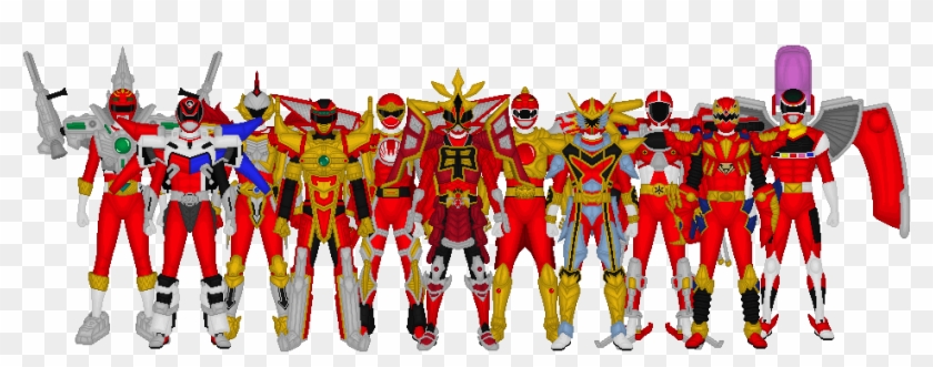 All Red Ranger Battlizers By Taiko554 - All Red Power Rangers Battlizer #858830