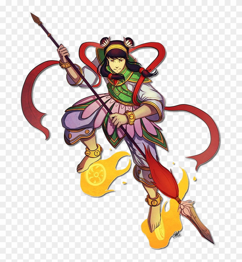 Smite- Ne Zha By Cherchen99 - Ne Zha Smite Png #858890