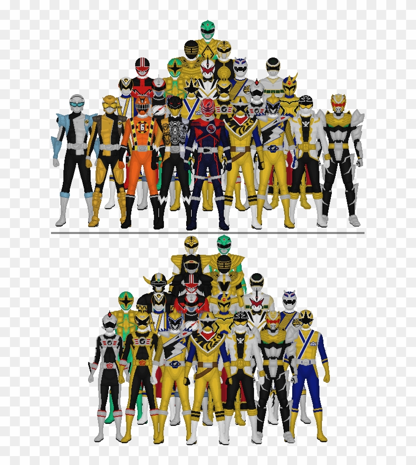 All Super Sentai And Power Rangers Sixths By Taiko554 - Sentai Sixth Rangers #858937