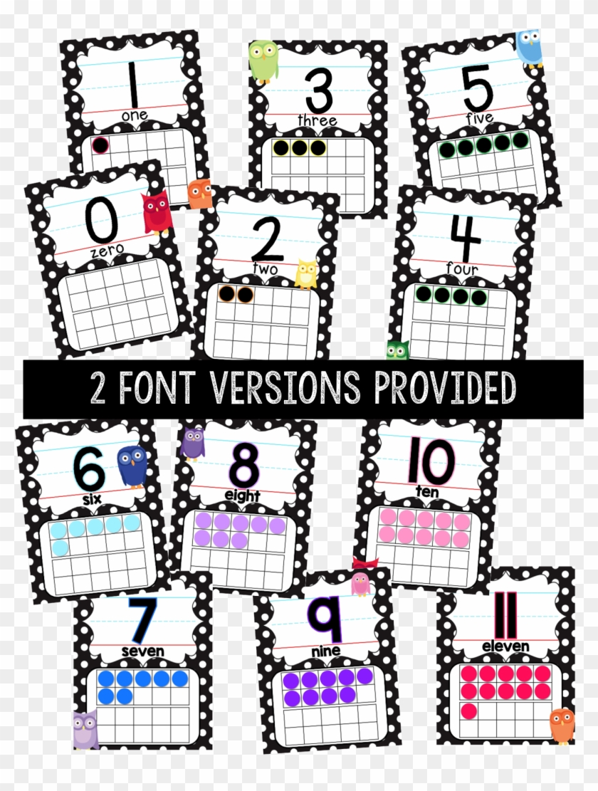 Printable Number Posters With A Fun Rainbow Owl Theme - Printable Number Posters With A Fun Rainbow Owl Theme #858977