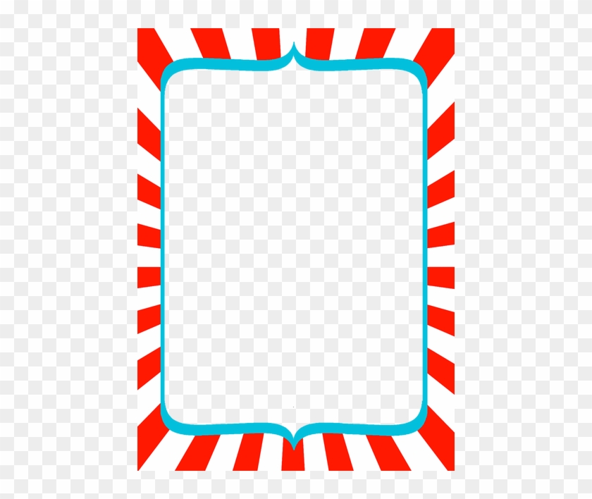 Free Dr Seuss Border Inspired Frame - Dr Seuss Borders Free #858979