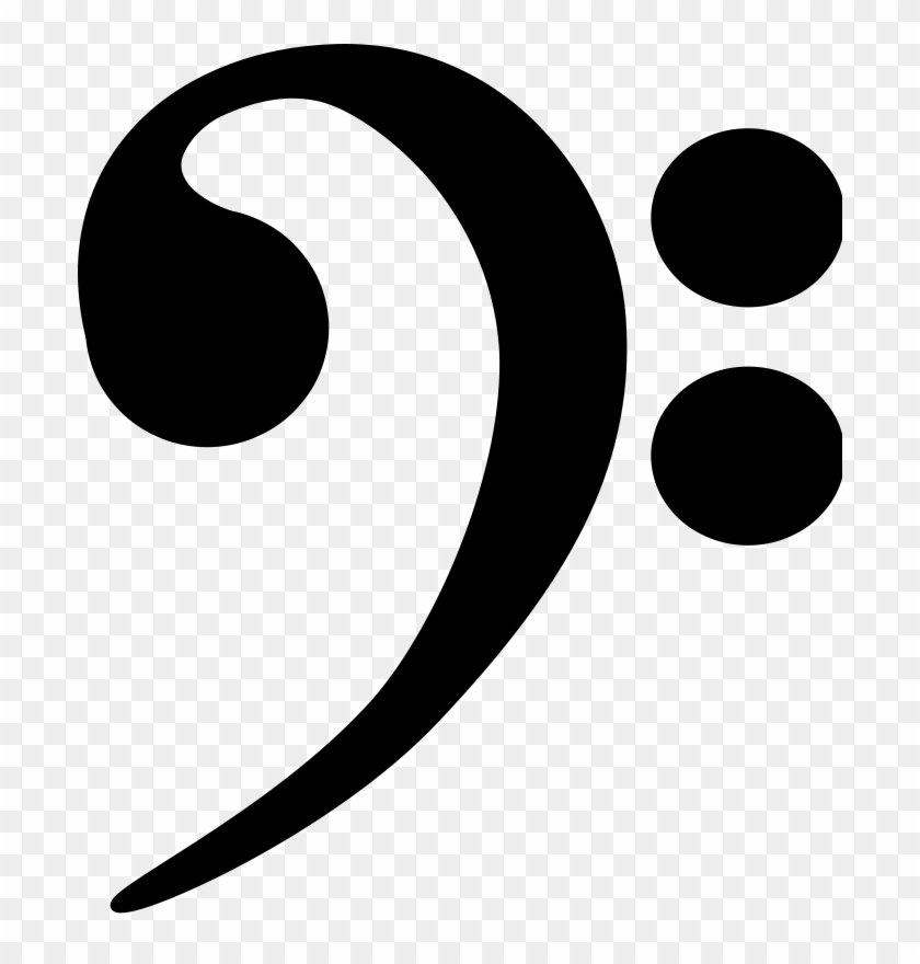 Bass Clef Tattoo - Bass Clef Clipart #859069