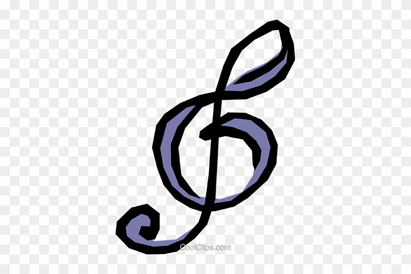 Treble Clef Royalty Free Vector Clip Art Illustration - Chiave Di Violino Png #859102