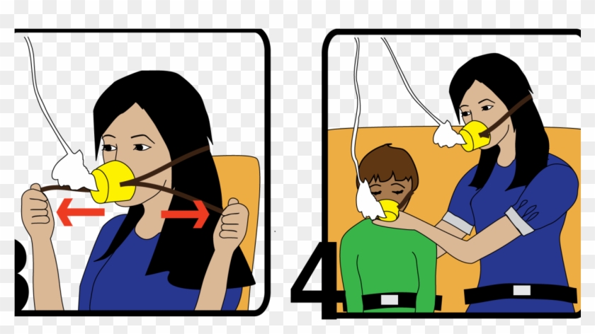 Airplane Oxygen Mask Instructions #859392
