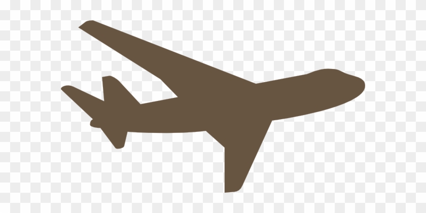 Rown Plane Clip Art - Airplane Silhouette Clip Art #859549