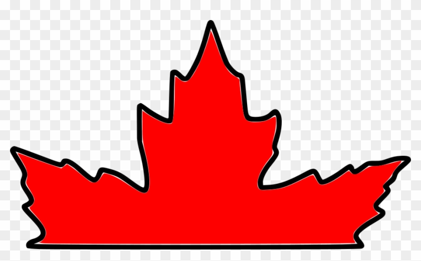 Canada Maple Leaf Edge Stencil - Maple Leaf #859559