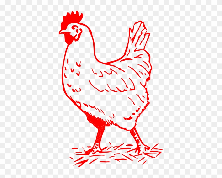 Chicken Clipart Black And White #859712