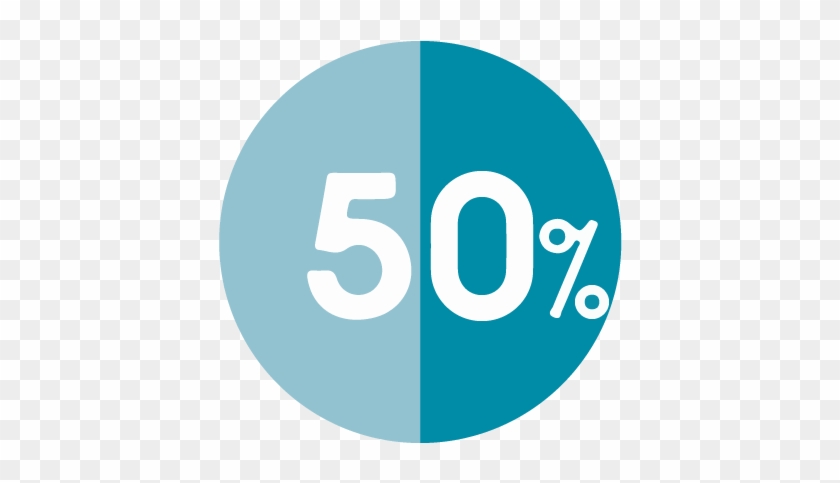 Icon-50percent - 50% Icon Png #860018