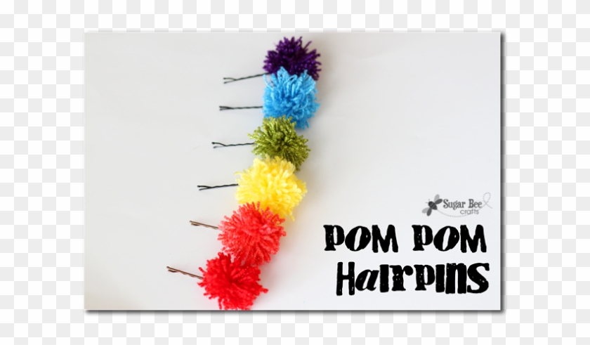 Pom Pom Hairpins - Happiness Canvas Print - Small By Madis #860192