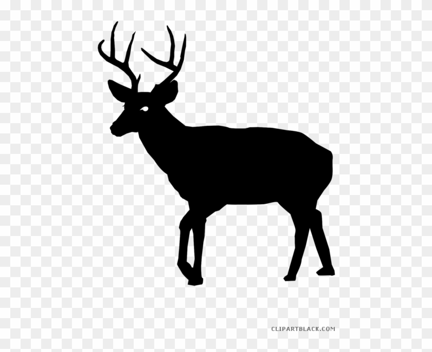 Black And White Deer Animal Free Black White Clipart - Black Buck Silhouette Mugs #860424