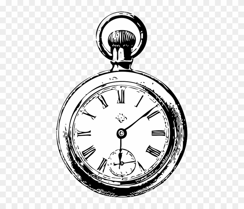 Vintage - Pocket Watch Clip Art #860511