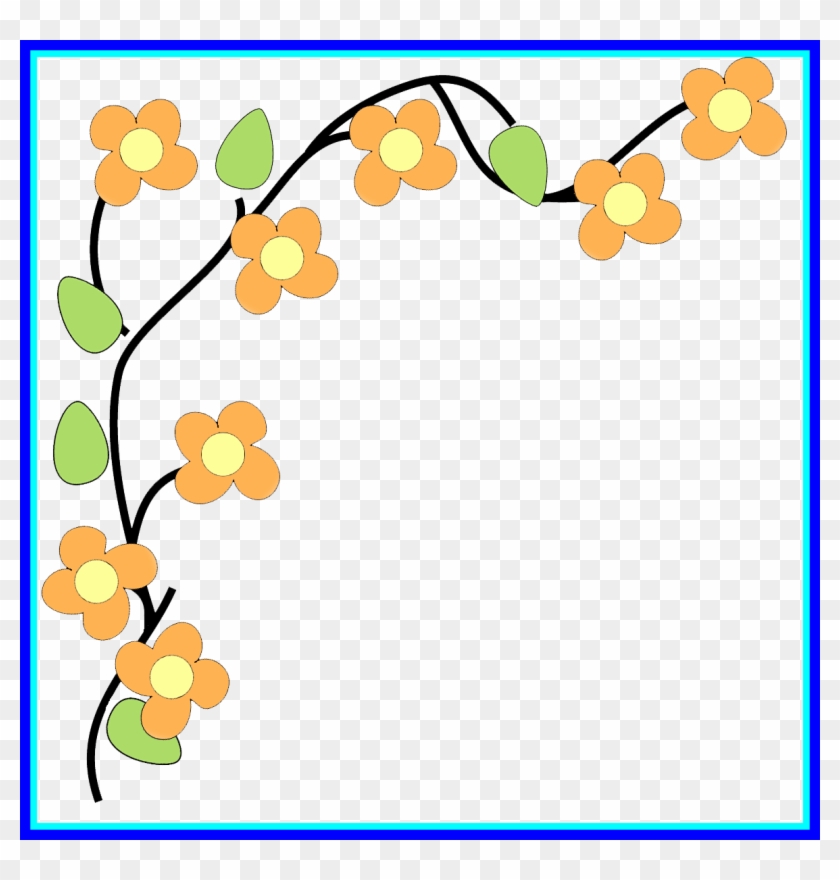 Unbelievable Flower Image Gallery Useful Floral Clip - Corner Border Clipart Png #860558