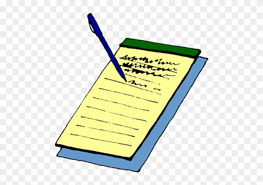 Microsoft Clipart Office Paperwork - Pen And Pad Cartoon #860846