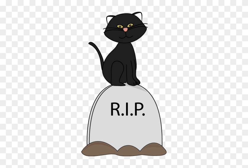 Headstone Clipart Cute - Cat Tombstone Clipart #860920