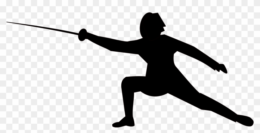 Silhouette Of A Fencer #860952