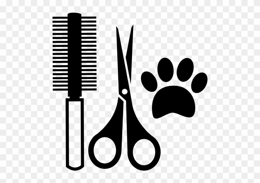 Pets Hair Salon Tools Kit Vector - Animals Vinyl Sticker Decals Petshop Grooming Salon #860971