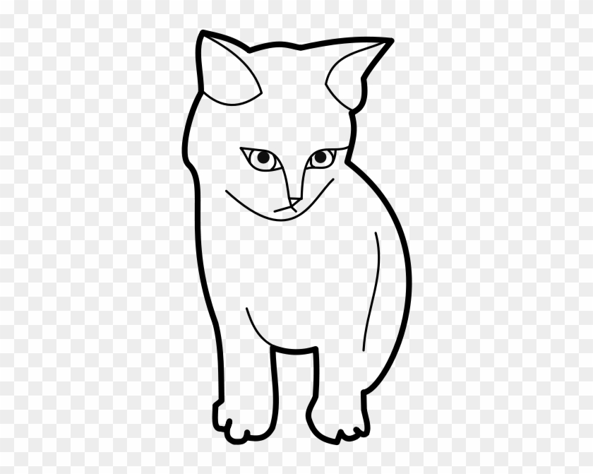 Sitting Cat Outline Png Images - Outline Of A Cat #860981