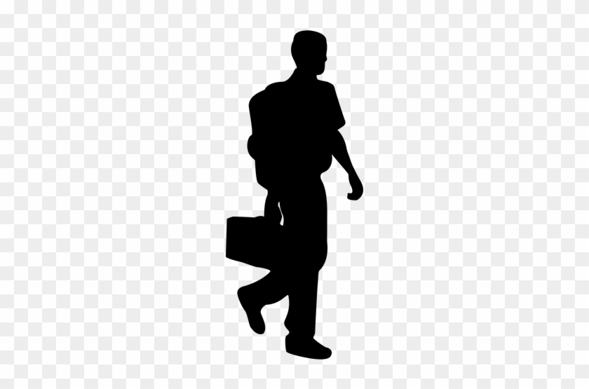 Emt Doctor Walking Silhouette Transparent Png - Silueta Trabajador Png #861045