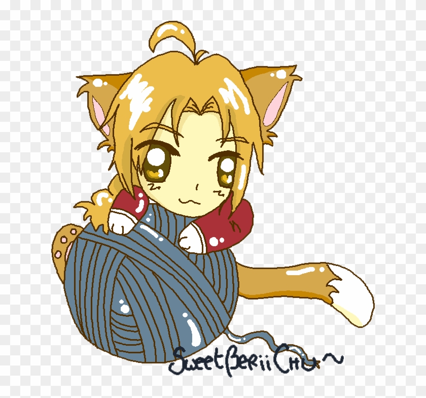 Chibi Ed Neko By Sweetberiichu - Edward Elric Chibi #861120