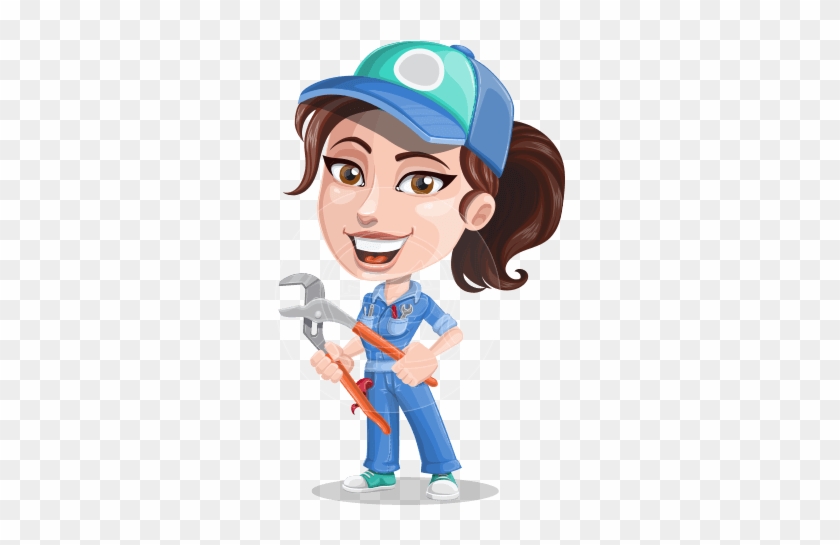 Nicole Fix It All - Cartoon Woman Construction Worker #861225