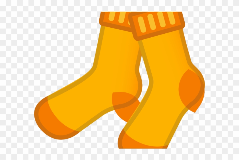 Socks Clipart Orange Objects - Sock Emoji Png #861267