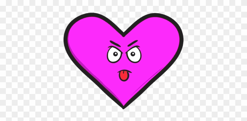 Smiley Émoticône Clipart Cartoon Coeur Rose Qui Tire - Heart Emoji #861302