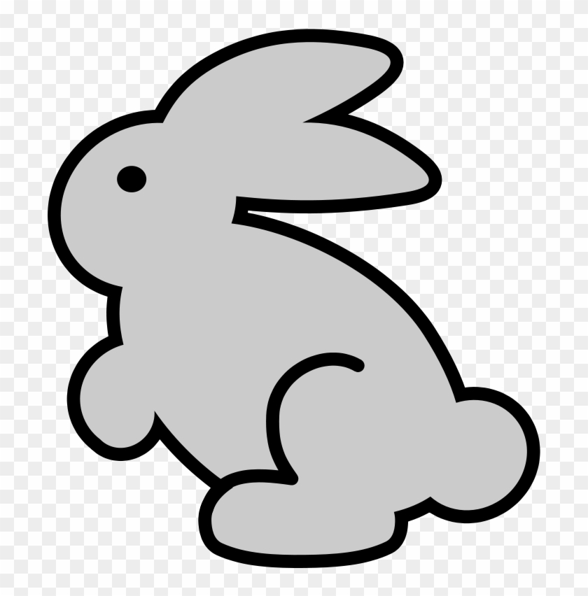 Farm Animals Clipart Line Art - Bunny Clipart #861343