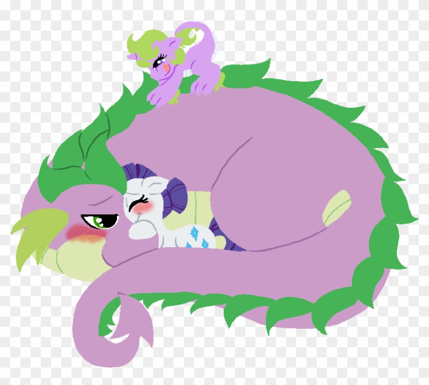 Mlp - Dragon Snuggles - Cartoon #861454